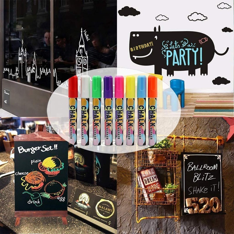 Oak letters Tabletop Chalkboard Sign with Easel (11x13) + 8 Brilliant Liquid Chalk Markers | Hanging or Freestanding Framed Chalk Board with Hand Crafted Sweetheart Frame - Multipurpose Small Sign - Image 4
